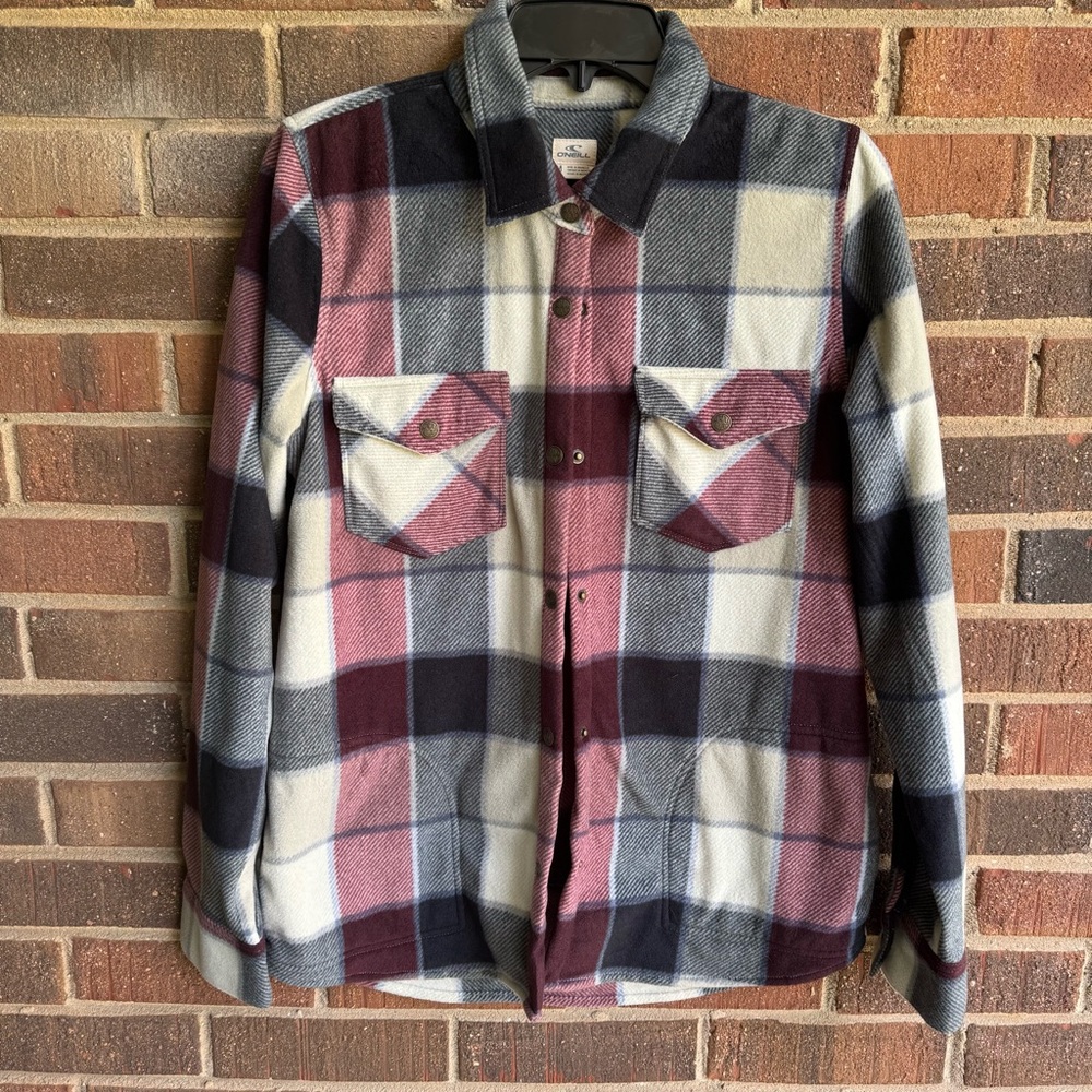 O’Neill plaid flannel shirt/shacket